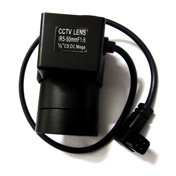 1/" CS IR 5-50 мм cctv объектив F1.6 апертура Автоматическая Vari-Focal 5 мм-50 мм Автоматическая диафрагма для CCD камеры
