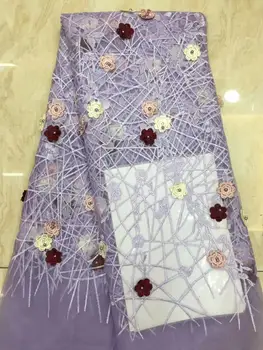 

Gold 2019 Latest Nigerian Laces Fabrics High Quality African Laces Fabric For Wedding Dress French Tulle Lace Material