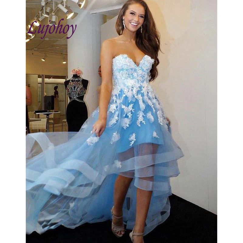 

Sexy High Low Cocktail Dress Party Plus Size Girl Women Homecoming Prom Graduation Semi Formal Dress