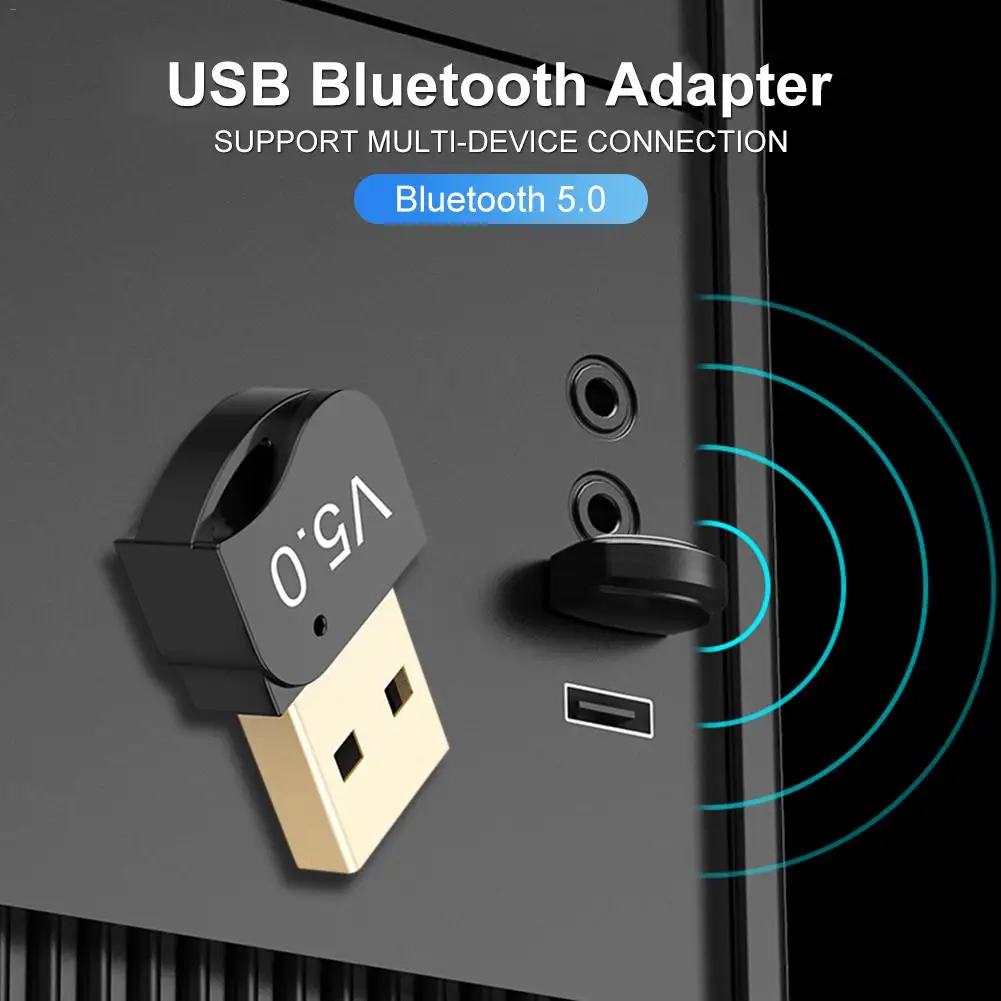 Высококачественный USB Bluetooth 5,0 адаптер компьютерный беспроводной приемник передатчик для Bluetooth динамик клавиатура Windows