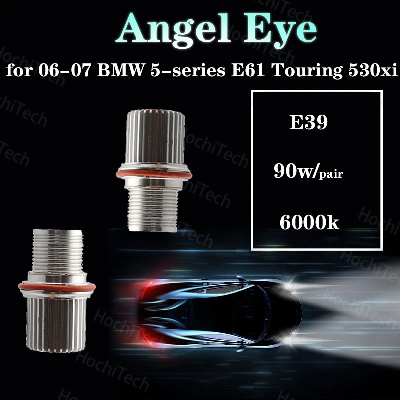 

90W 2000LM High Power LED Chip Angel Eyes LED Marker 6000K White for 06-07 BMW 5-series E61 Touring 530xi