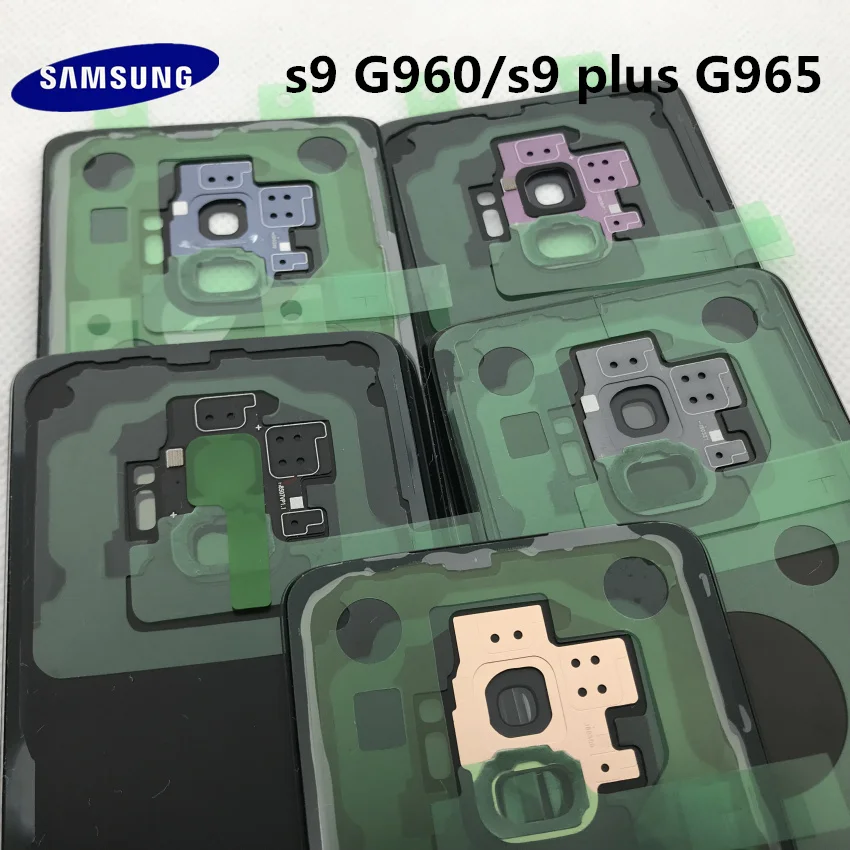 Samsung задняя Батарея Крышка для samsung Galaxy S9 плюс s9+ G965 SM-G965F G965FD S9 G960 SM-G960F G960FD сзади Стекло чехол