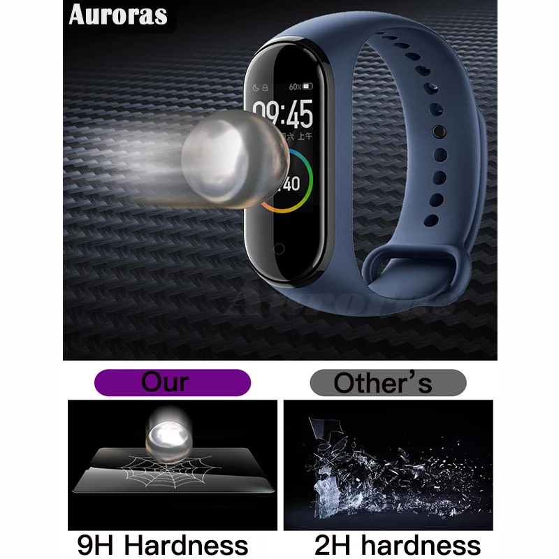 2 шт. защитное покрытие из закаленного стекла для Xiaomi mi Band 3 Samrt Защитная пленка для часов mi Band 4 Чехол