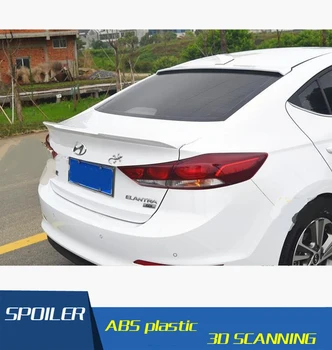 

For Elantra Roof Spoiler ABS Material Car Rear Wing Primer Color Rear Spoiler For Hyundai Roof Elantra Spoiler 2017