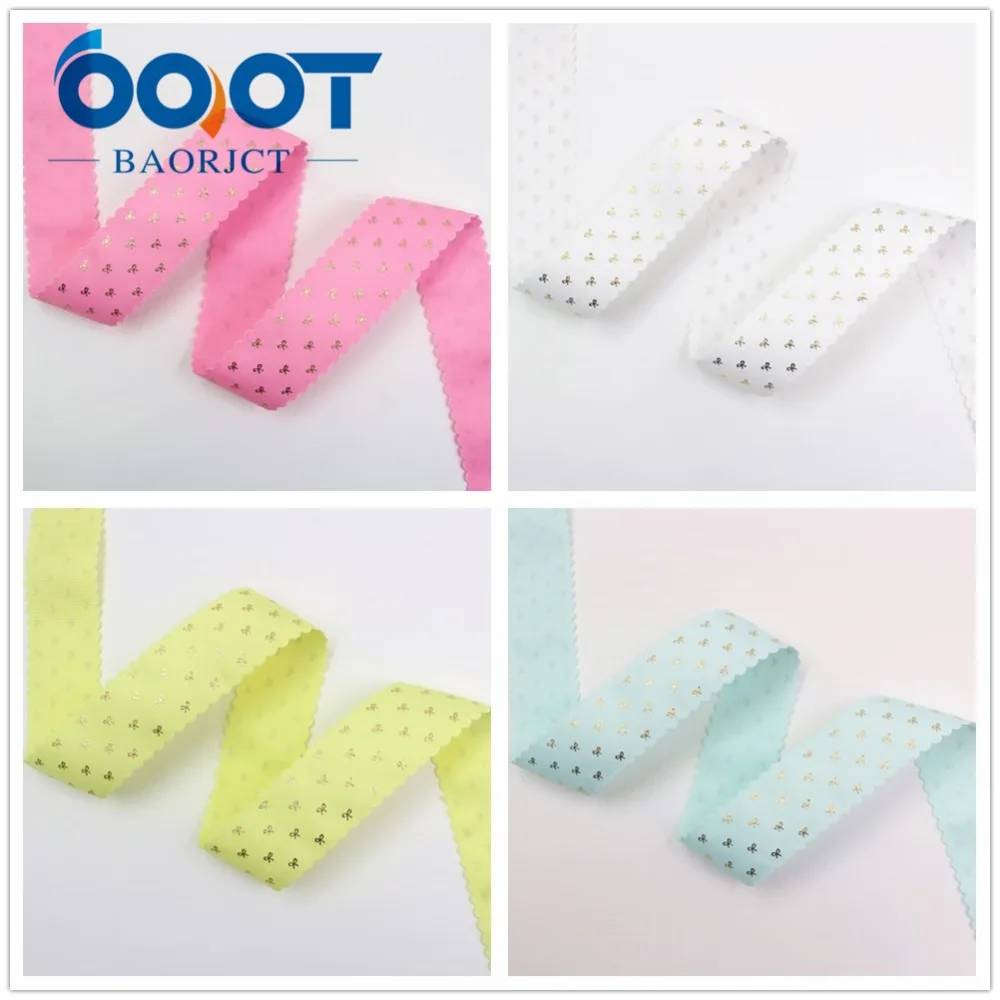 OOOT BAORJCT I-19729-1747, 38 мм, 10 ярдов сплошной цвет горячего тиснения лук-узел корсажные ленты, лук крышка DIY аксессуары украшения