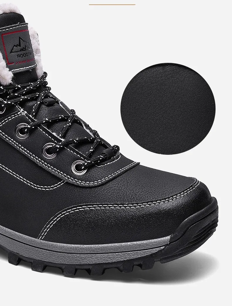 Обувь для пар; мужские и женские зимние треккинговые ботинки; горные ботинки; Уличная обувь; водонепроницаемые прогулочные ботинки размера плюс 47