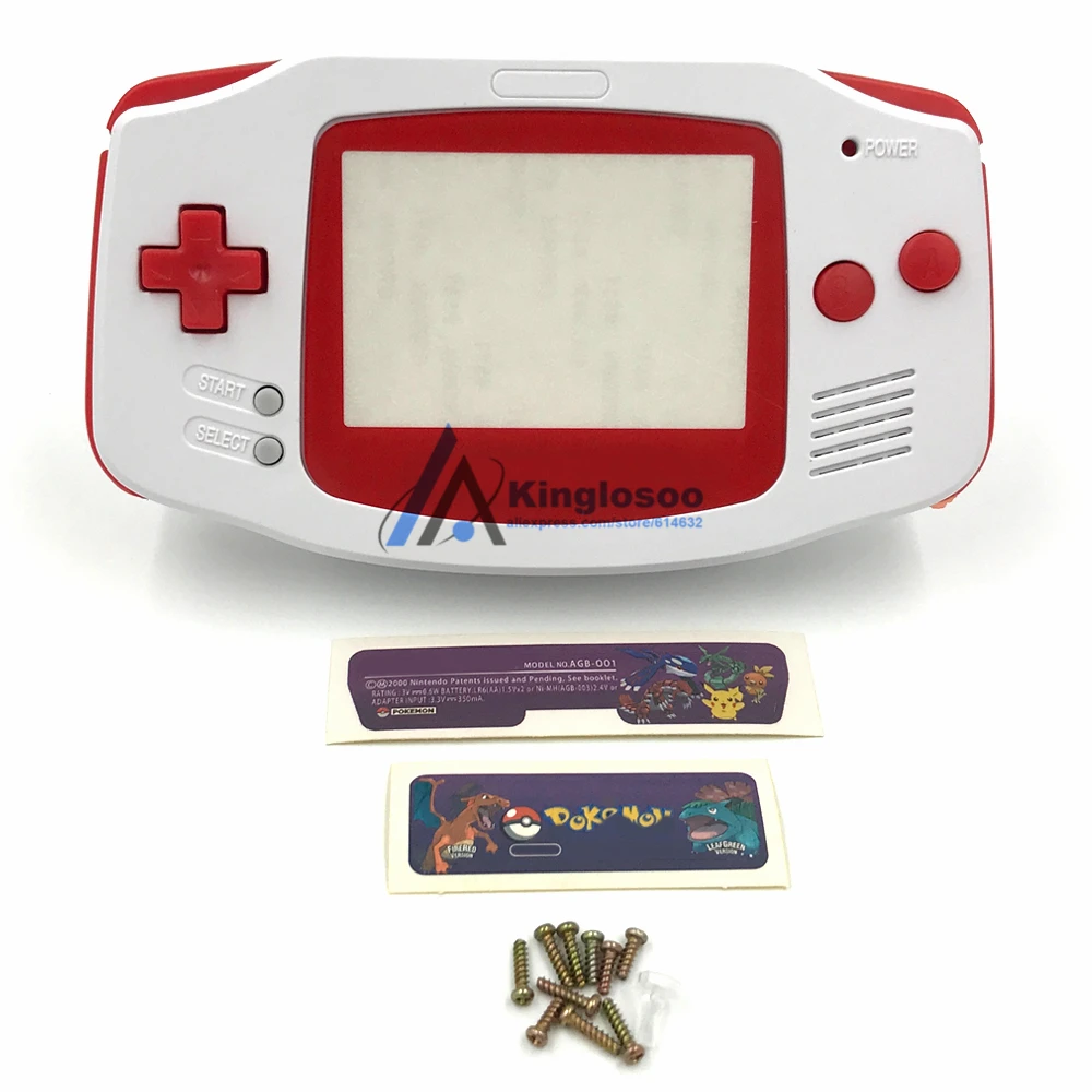 Для Game Boy Advance Игровая приставка GBA оболочка Корпус чехол с проводящей резиновой прокладкой кнопки наклейки
