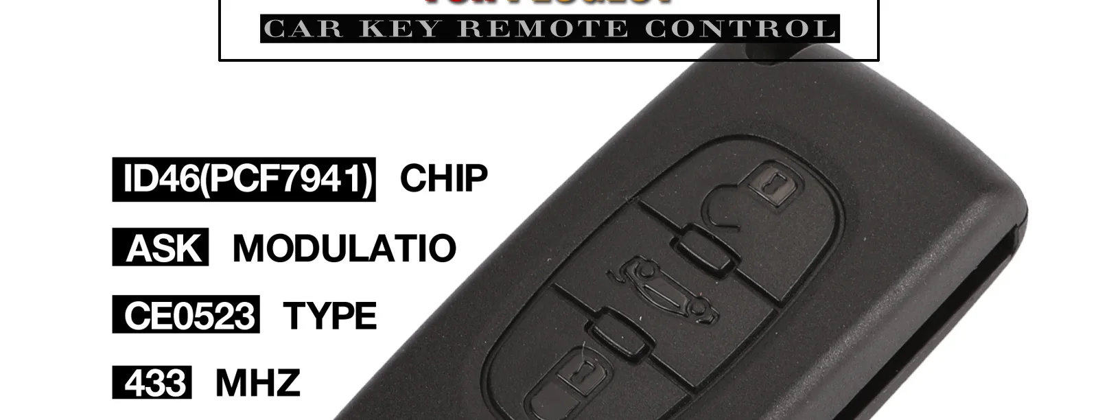 Kutery 3 кнопки дистанционного ключа CE0523 для peugeot 207 308 408 ключ ASK 433 МГц ID46-PCF7941 схема HU83 флип дистанционный ключ автомобиля