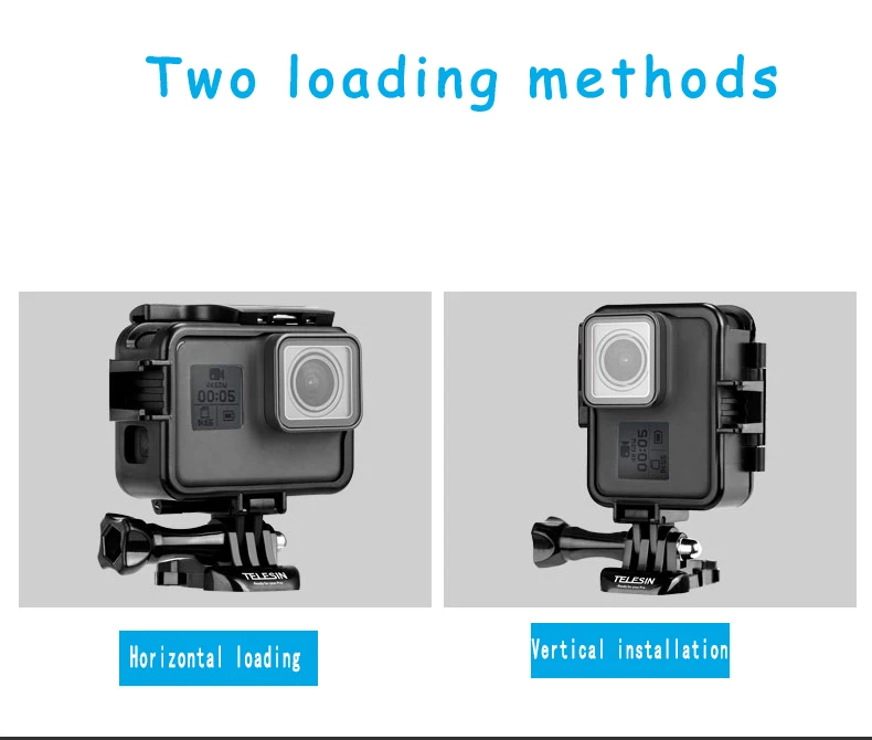 Вертикальный Защитный чехол рамка для GoPro Hero 7 6 5 Спортивная камера портативный мотоциклетный шлем стандартная пластиковая рамка крышка оболочка
