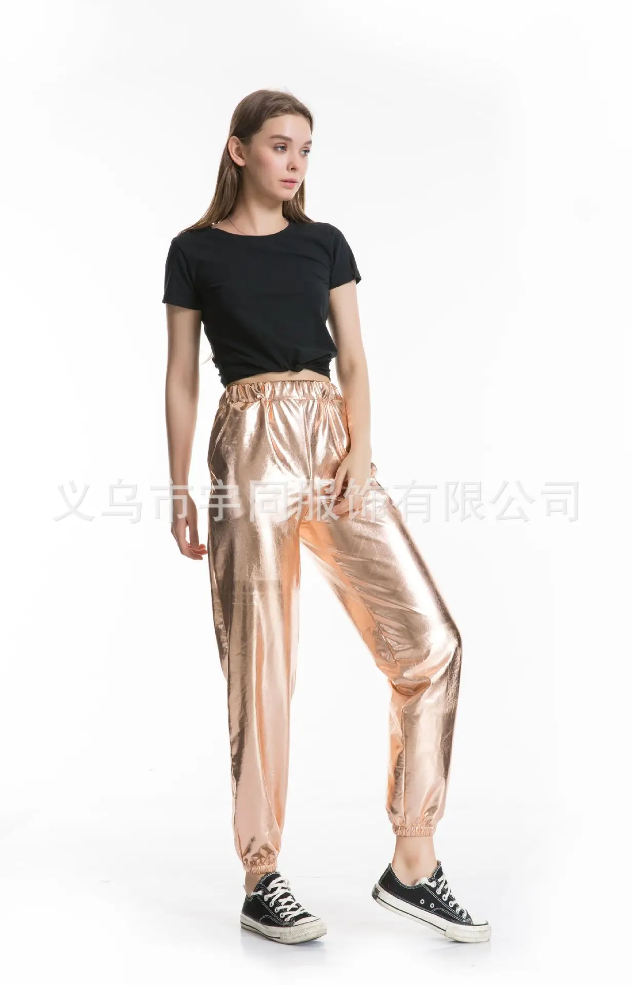 Хоучжоу спортивные штаны женские голографические брюки уличная хип-хоп повседневные брюки с высокой талией женские брюки хиппи больших размеров