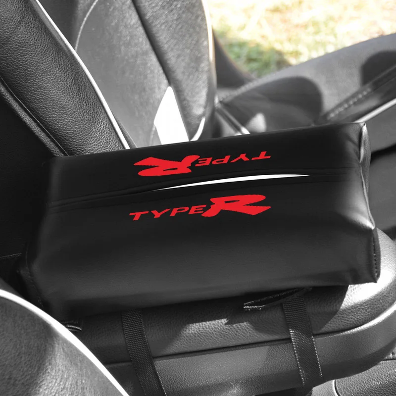 Автомобильный держатель для салфеток для Honda Civic Typer спинка сиденья подвесная коробка из ткани Чехлы для салфеток бумажные полотенца коробка держатель