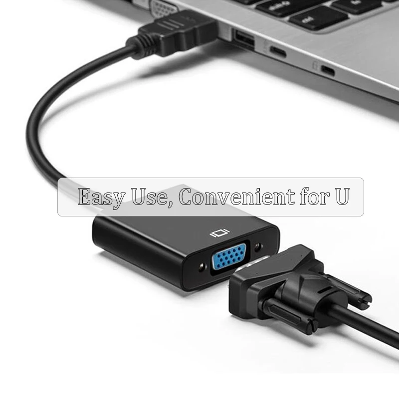 Кабель преобразователь 1080P HDMI VGA с аудио для PS4 ноутбука Macbook монитора HDMI2VGA кабель
