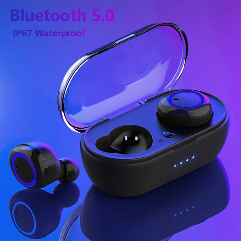 Наушники-вкладыши TWS с Беспроводной Bluetooth 5 0 наушники светодиодный Дисплей стерео