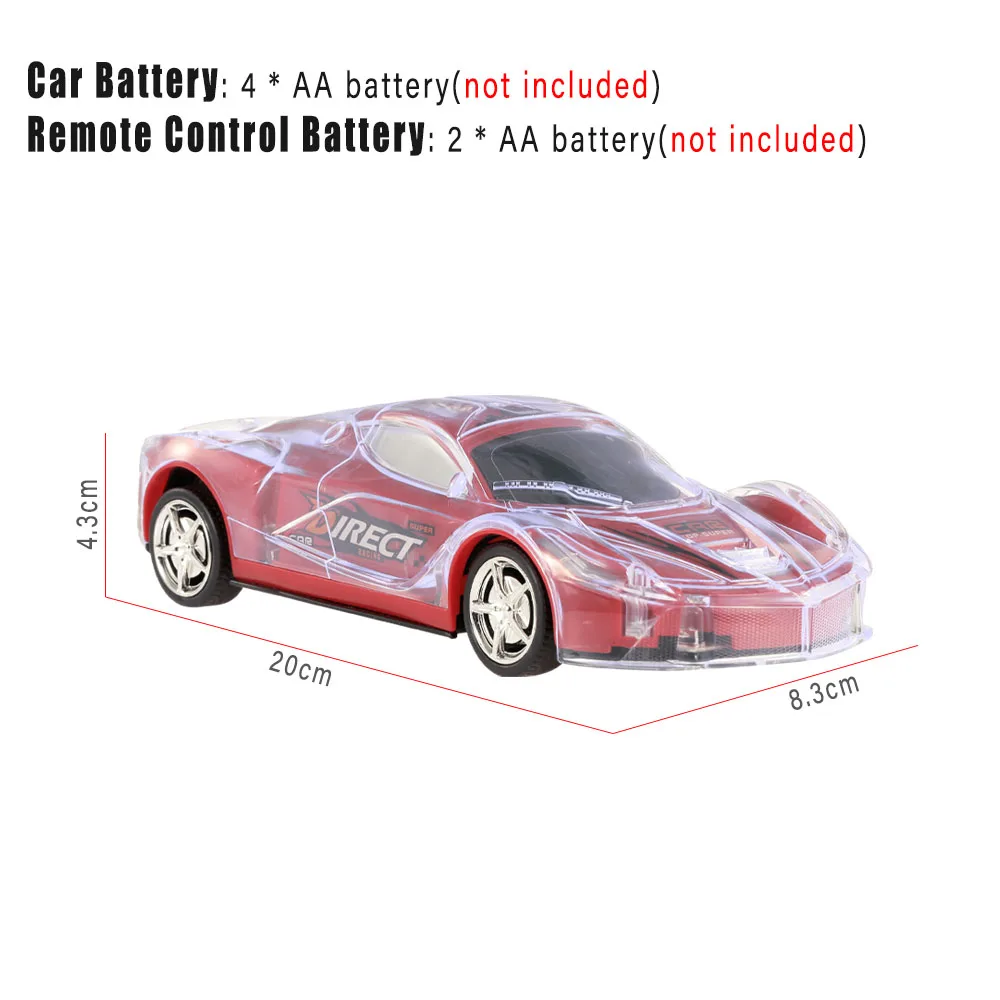 S222 гоночный автомобиль 1:24 RC спортивный эффектный мигающий светодиодный фонарь