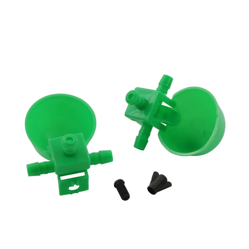 5 Pcs Green Chicken drinking Cups Quail Waterer Bowls Bird Animal Husbandry Tools Automatic Bird Coop Feeder Drinking Cups