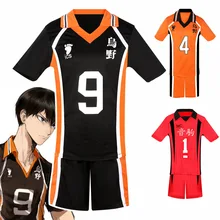 

New Anime Haikyuu Cosplay Costume Karasuno High School Volleyball Uniforms Hinata Shoyo Cosplay Coat Uniforms