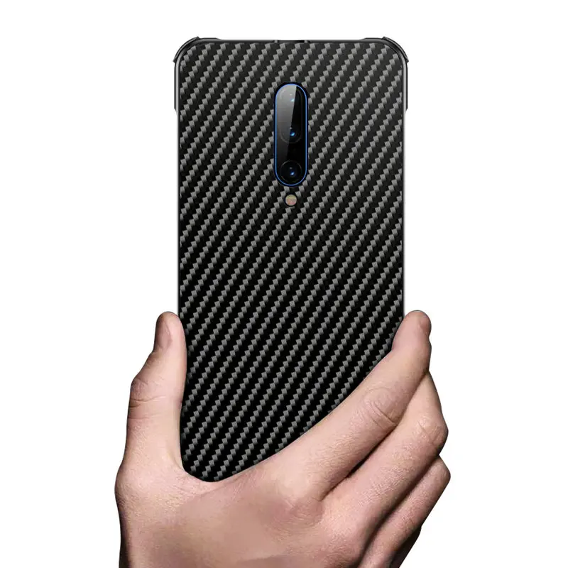 Carbon Fiber Case Oneplus 7 Pro PC+ Aluminum Metal Bumper Case Oneplus 7 Shockproof Metallic Back Cover Oneplus7 Pro 1+7 Coque