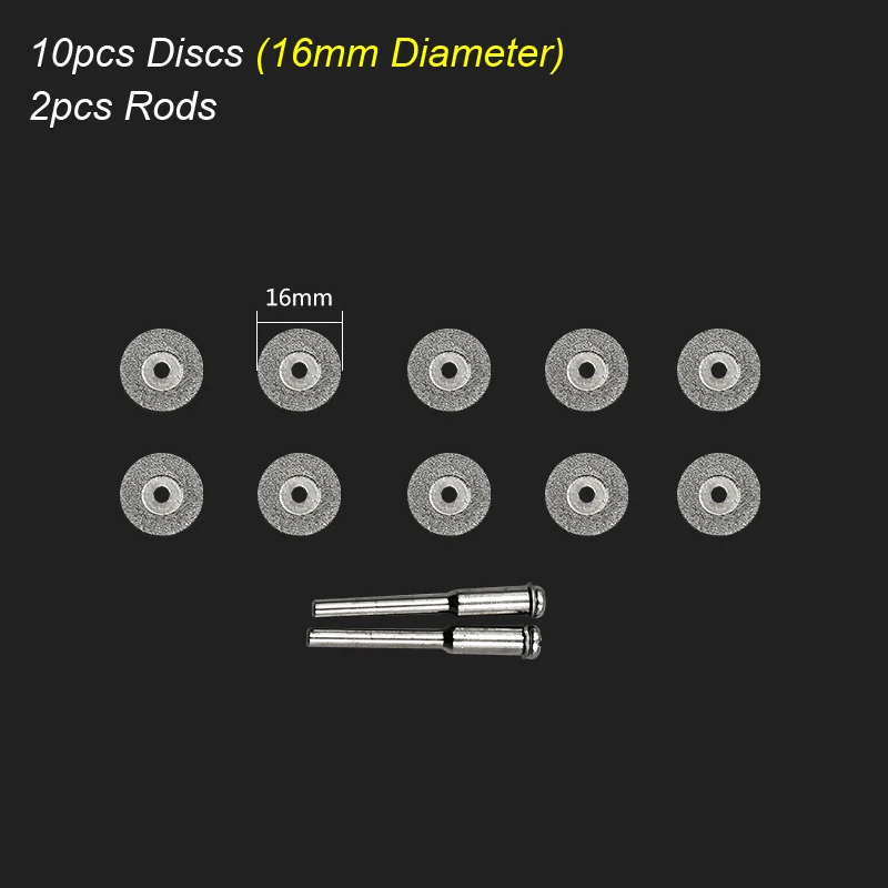 Versatile Diamond Cutting Disc for Rotary Tools - Ideal for Wood, Stone, Plastic, Glass, and Tile