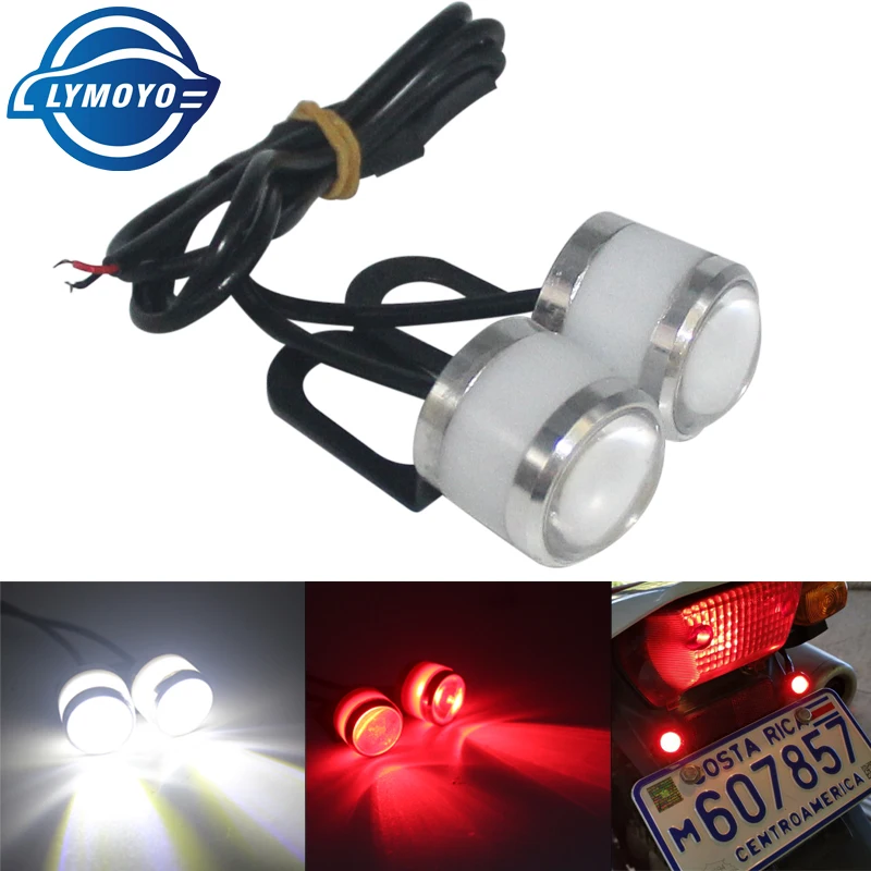 2 шт./лот Авто орлиный глаз стробоскоп вспышка мотоцикл 5630 3SMD DRL Автомобиль DIY стоп-сигнал дневные ходовые огни резерв лампа DC12V