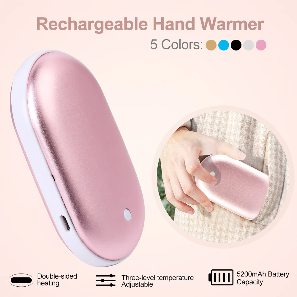 Pocket Hand Warmers Rechargeable Electric Heater Power Charger Bank d dd I5Z4 