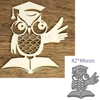 

metal cutting dies cut die mold Animal owl decoration Scrapbook paper craft knife mould blade punch stencils