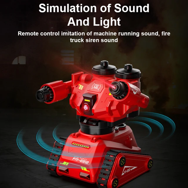 Smart Programming Demo Remote Control Robot 2.4G APP Dual Control One Click Spray Swingable Arm 170 Degree Rotation Waist RC Toy 6