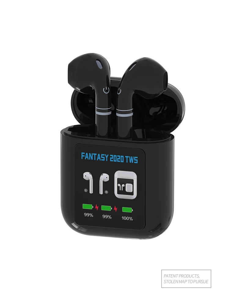 

For FANTASY 2020 TWS Screen Display Bluetooth 5.0 Waterproof HiFi Stereo Touch Earphone Wireless Earphone For IOS Android