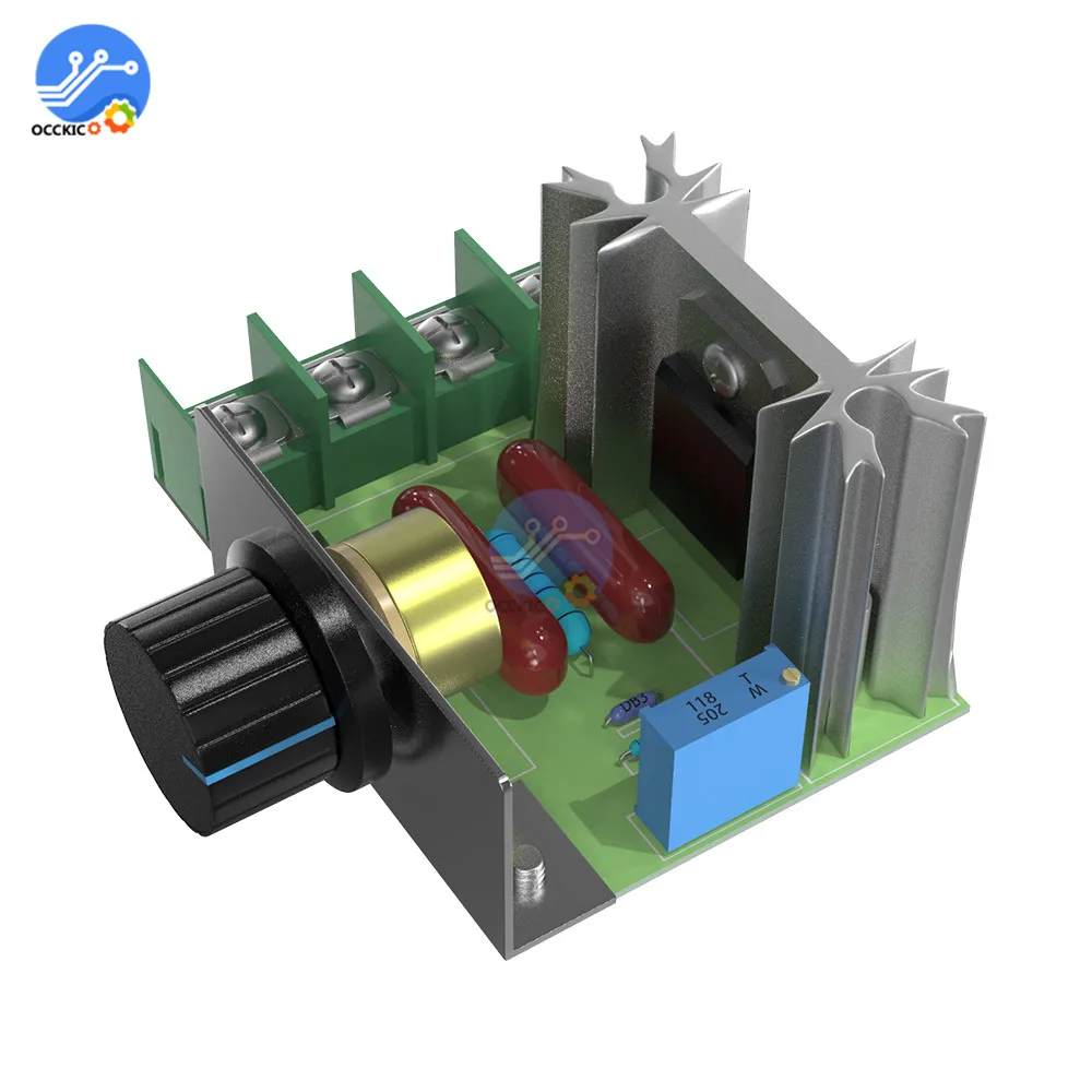 220 В 2000 Вт Скорость Контроллер SCR регулятор напряжения уменьшение диммеры термостат контроллер двигателя для Arduino