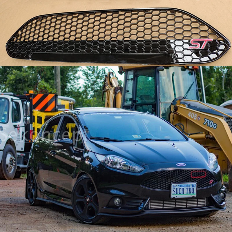 

For Ford Fiesta 3 MK7 Racing Grille cover Racing Grills frame strip Air intake Front Bumpe decoration Exterior accessories