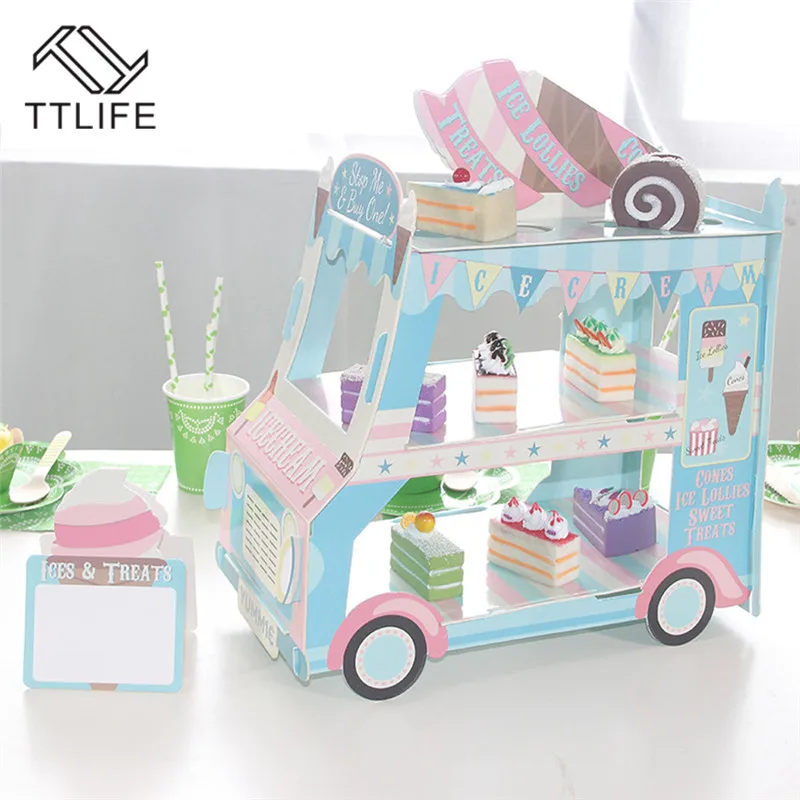 TTLIFE трехуровневая подставка для тортов десертов поднос Свадебные вечерние украшения на день рождения автомобильная подставка для пирогов и кексов инструменты