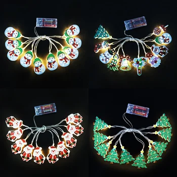 

1.6m 10LED Christmas decorations for home string lights merry Christmas 2020 ornament Christmas tree decor navidad natal gift