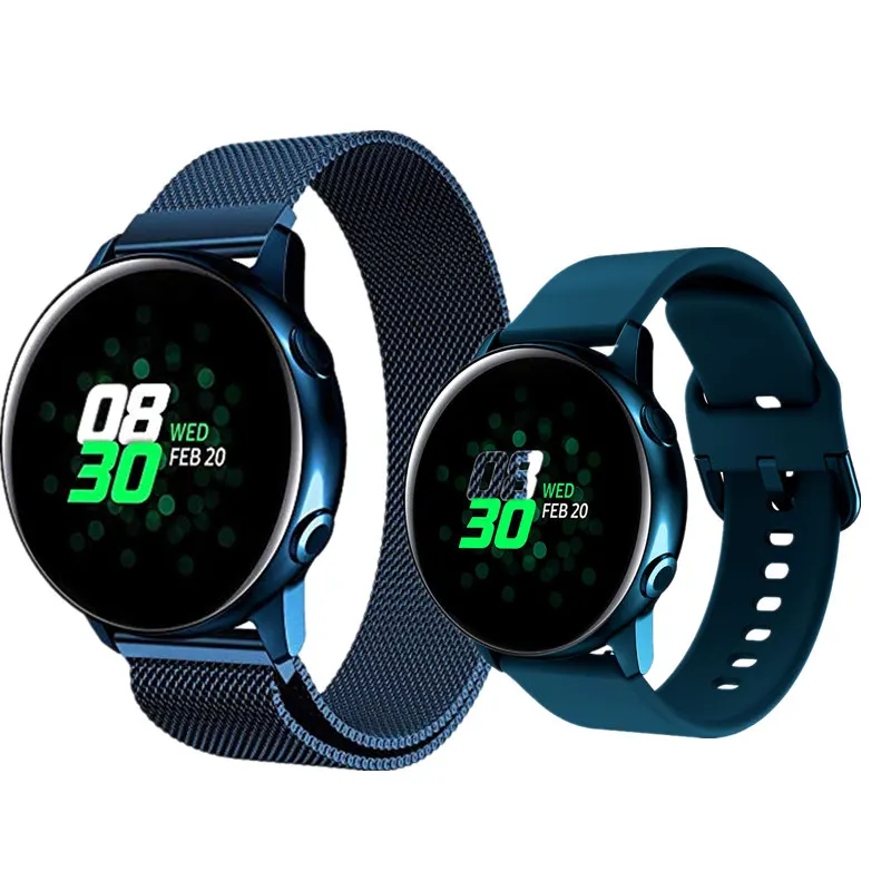 20 мм Mialnese силиконовый ремешок для samsung Galaxy Watch Active/Active 2/Galaxy Watch 42 мм/gear S2 Classic/Ticwatch 2/E/Vivoactive