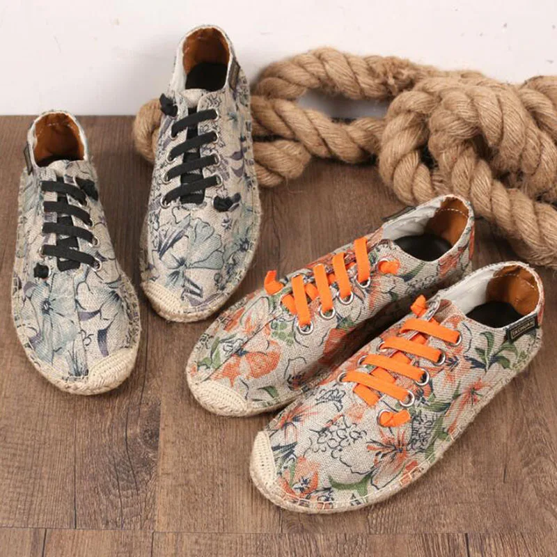 Эспадрильи женские холщовые дышащие лоферы без застежки однотонные льняные