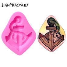 A1104018 Ship Anchor Rudder Shape Silicone Moulds Chocolate Snap Bar Silicon Mold Food Sweets Foremki Silikonowe Piorko