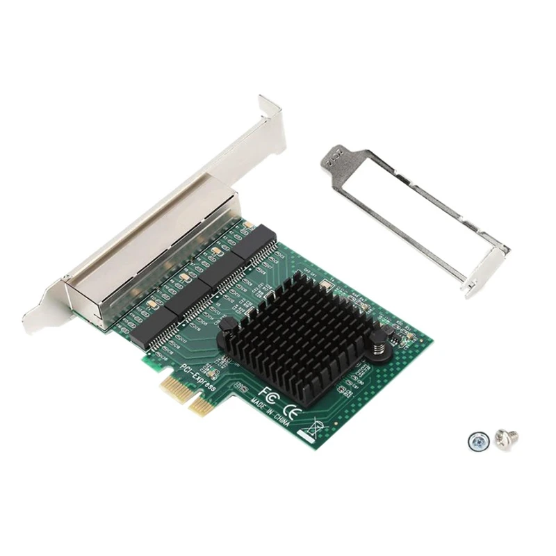 HOT-8104-T4 PCI-E 4 порта гигабитная сетевая карта сервер 4xRTL8111G главный чип управления