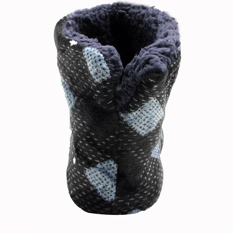 Plaid Button Colors Cotton Home Slippers Soft Warm Plush Slippers Indoor Women And Men Shoes Large Size 44