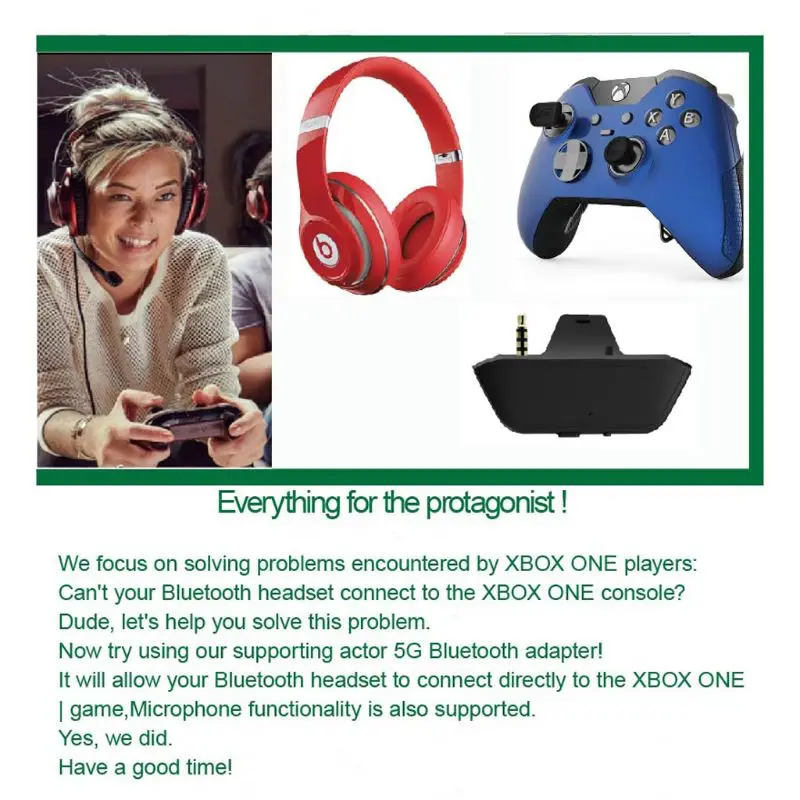Беспроводная bluetooth-гарнитура адаптер 3,5 мм конвертер для наушников для XBox One комплект