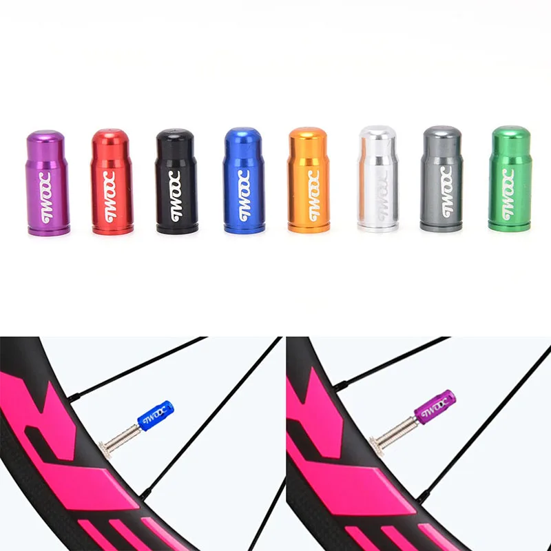 1pc Aluminum MTB Road French Tyre Dustproof Bike Valve Caps Bicycle