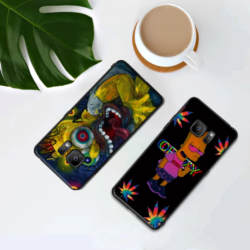 

for Samsung M10 M20 M30 S6 S7 Edge S10 S9 S8 S7 PLUS Plus Cover Simpsons