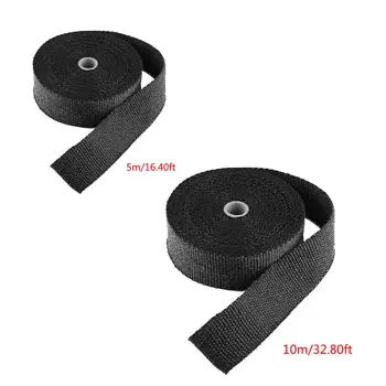 

Repair Wrap Tape 5M 1 Roll Fiberglass Exhaust Header Pipe Heat Wrap Tape Black 95AA