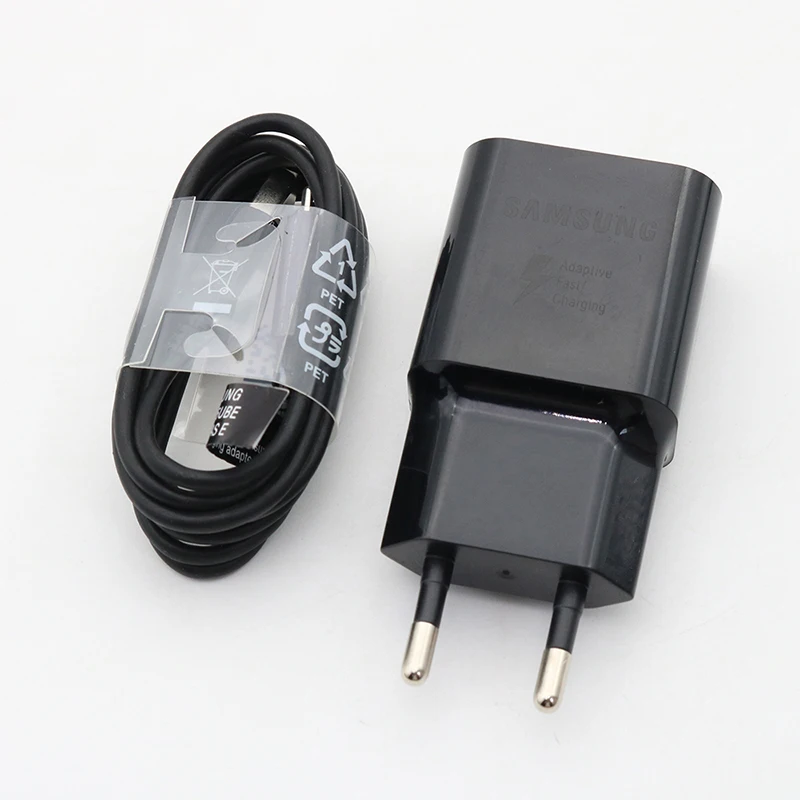 5v 3a usb c Original Samsung Fast Charger QC 3.0 charge adapter Usb cable For Galaxy M21 A10 J3 J5 j7 A3 A5 A7 2016 Note 2 4 5 S4 S6 S7 EDGE 65w usb c charger