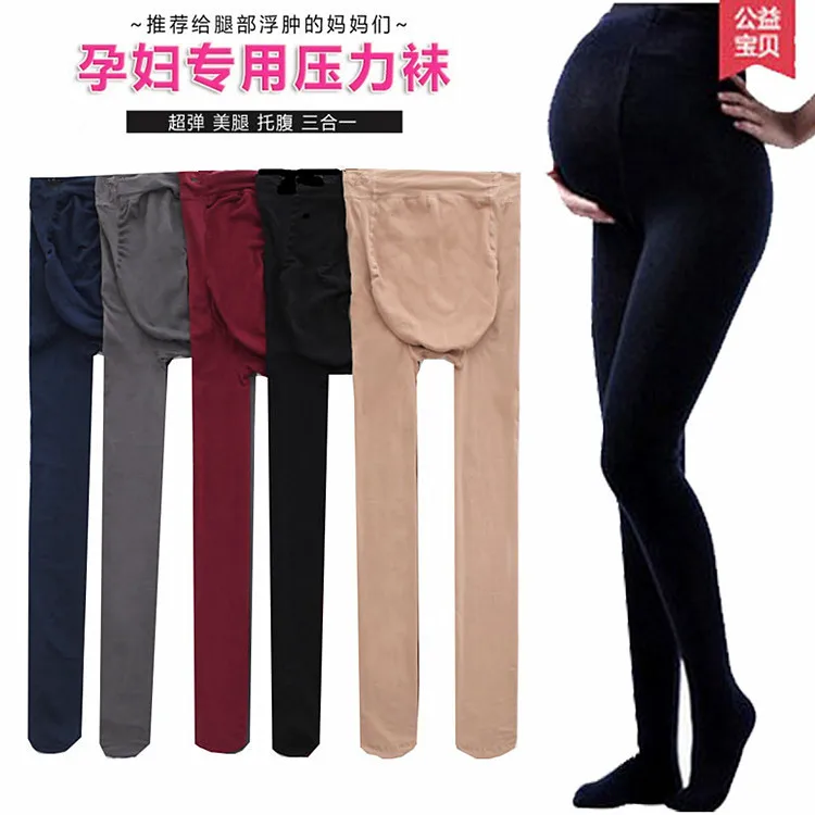 

New Style Korean-style Leggings for Pregnant Woman Spring And Autumn Abdominal Support Regulation Pregnant Women Silk Stockings