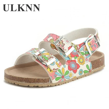 

Cork Kids Solid Sandals Gladiatus Comfortable Soft Sole Buckle Strap Sandals for Little Girls Boys Summer Shoes 3T-12T