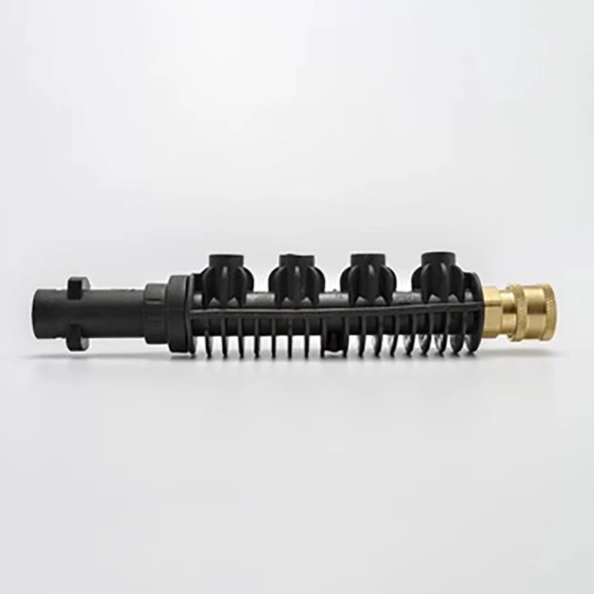 1 Set 38cm High Pressure Car Wash Water Gun Long Curved Rod 1/" Quick Connector Cleaning Nozzle Combination Accessories
