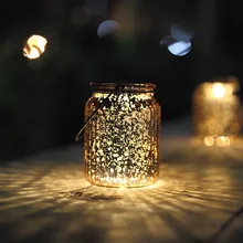 Солнечное Ретро листовое стекло барное освещение светодиодный Декор подвесной светильник банка Управление лампой подвесной светильник Открытый Фонарь Лампа