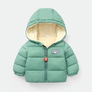 

Baby Clothes Autumn Winter Warm Baby Girls Jackets Clothes For Boys Children Clothes Hooded Windbreaker Coats For Kids Jackets