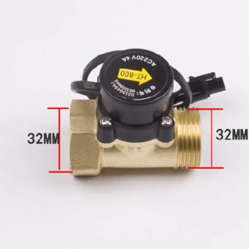 

HT-800 1" Water Flow Sensors Switch 220V 4A Liquid Paddle Pump 19QB