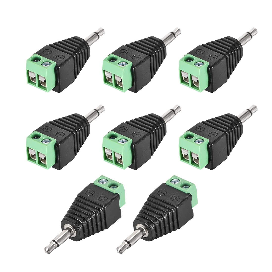 

uxcell Male to AV Screw Terminal AV TV Connector Adapter 3.5mm Mono(8Pcs)