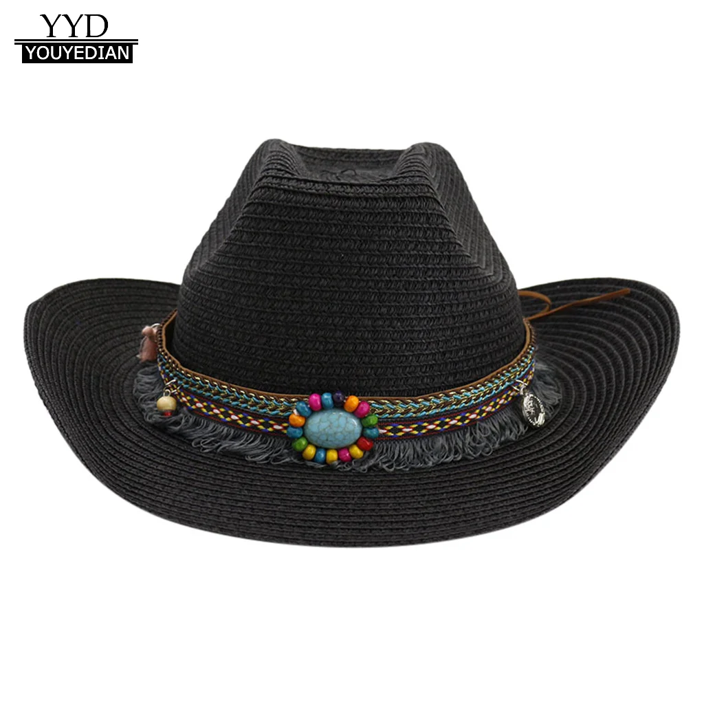 

Men's & Women's Western Style Classic Cattleman Cowboy/cowgirl Straw Hat Vintage Summer Sun Hat Beach Man Sombrero Hombre