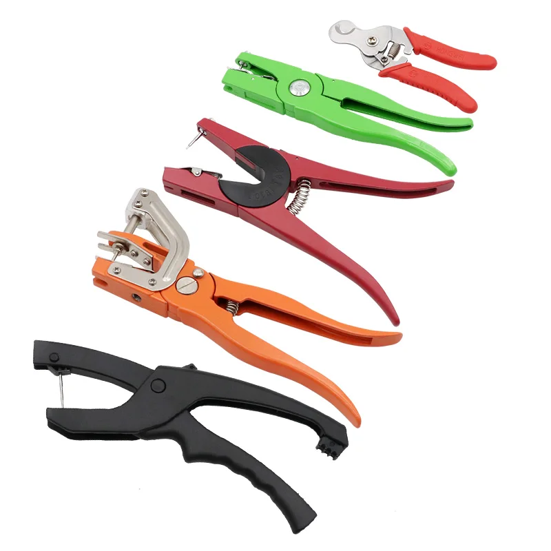 Cattle Livestock Ear Tag Applicator Cutter Pliers for Cow Pig Sheep Goat Identification Farm Animal Tag Pliers